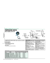 Thumbnail of document Data Sheet - DA-7035N Temperature Switches